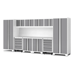 NewAge Garage Cabinets Bold Series XL 12-Piece Garage Cabinets Set with Tool, Base, Wall Cabinets and 30 in. Lockers-64019-Garage Giant 