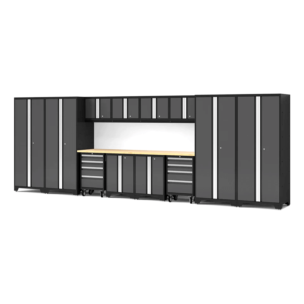 NewAge Garage Cabinets Bold Series XL 14-Piece Garage Cabinets Set with Tool, Base, Wall Cabinets and 30 in. Lockers-64020-Garage Giant
