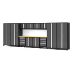 NewAge Garage Cabinets Bold Series XL 14-Piece Garage Cabinets Set with Tool, Base, Wall Cabinets and 30 in. Lockers-64020-Garage Giant 