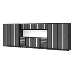 NewAge Garage Cabinets Bold Series XL 14-Piece Garage Cabinets Set with Tool, Base, Wall Cabinets and 30 in. Lockers-64021-Garage Giant 