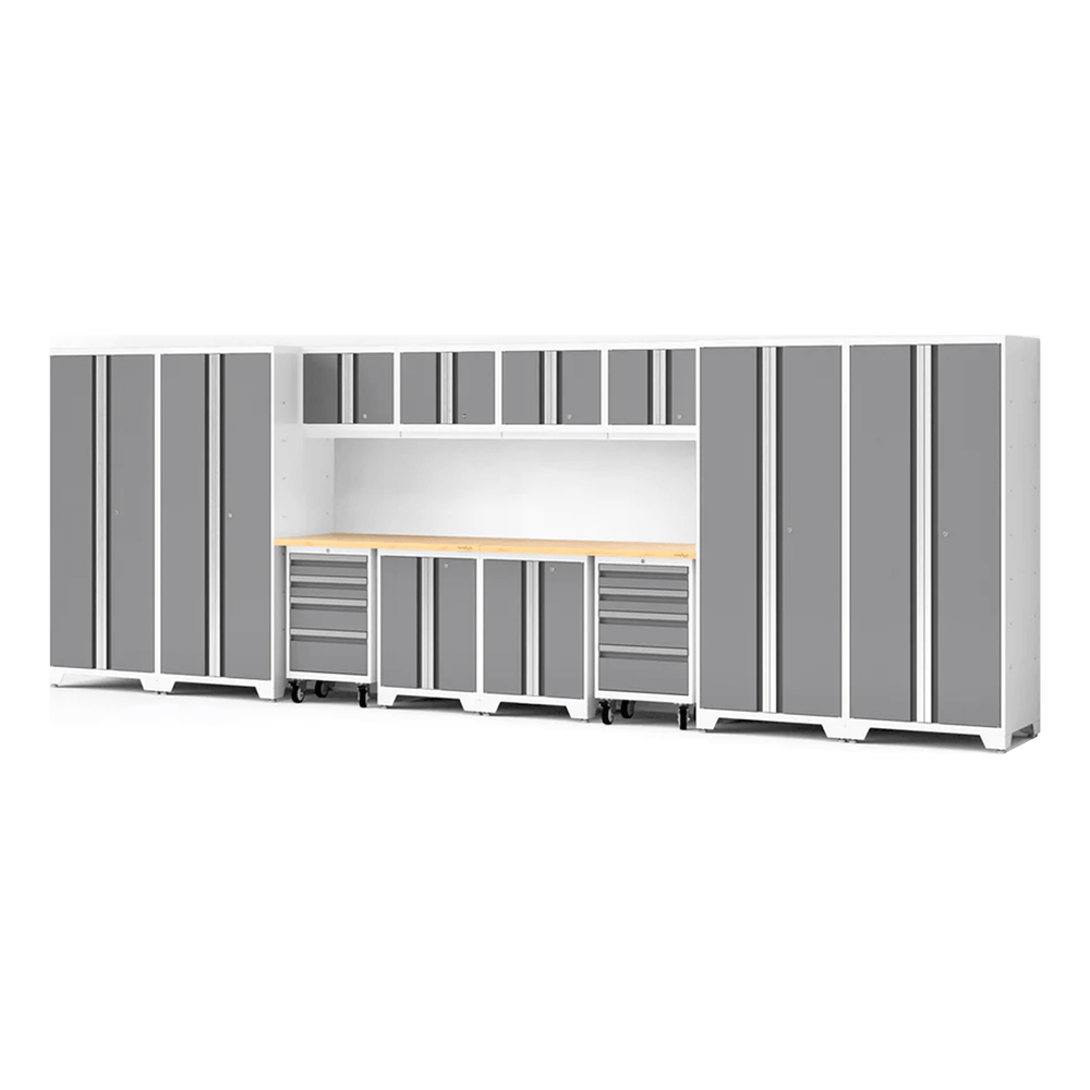 NewAge Garage Cabinets Bold Series XL 14-Piece Garage Cabinets Set with Tool, Base, Wall Cabinets and 30 in. Lockers-64022-Garage Giant