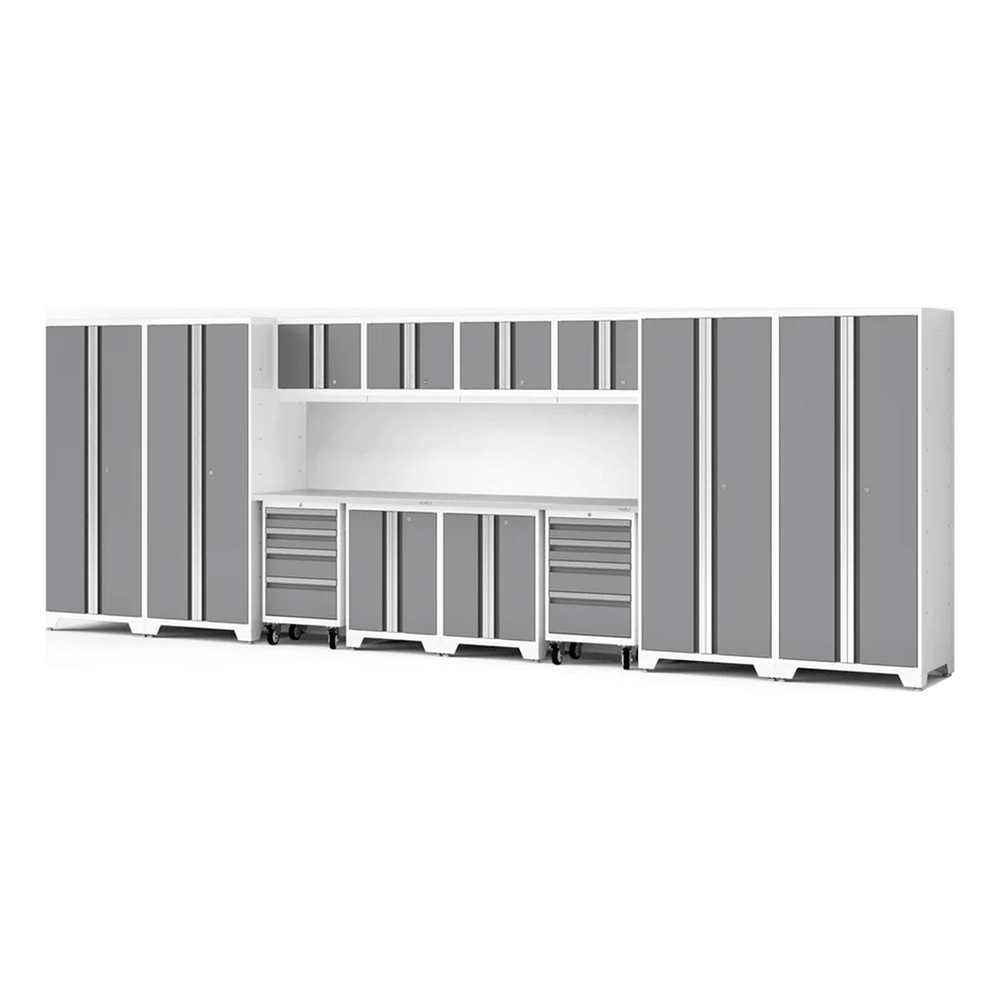 NewAge Garage Cabinets Bold Series XL 14-Piece Garage Cabinets Set with Tool, Base, Wall Cabinets and 30 in. Lockers-64023-Garage Giant
