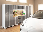 NewAge Garage Cabinets Bold Series 10-Piece Cabinet Set with 42 in. RTA Lockers-73085-Garage Giant 
