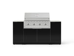 NewAge Outdoor Kitchens Outdoor Grill Island Aluminum 6-Piece Cabinet Set with 1 Door, Grill Cabinet, Performance Grill and Countertops - (Liquid Propane) 