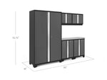 NewAge Garage Cabinets Bold Series 6-Piece Cabinet Set with 48 in. RTA Locker-55221-Garage Giant 
