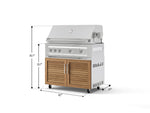 NewAge Outdoor Kitchens Stainless Steel 2-Piece Cabinet set with Grill Cabinet and Platinum Grill-72965-Garage Giant 
