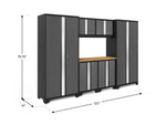 NewAge Garage Cabinets Bold Series 7-Piece Cabinet Set with 36 in. RTA Lockers-73034-Garage Giant 