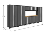 NewAge Garage Cabinets Bold Series 10-Piece Cabinet Set with 30 in. RTA Lockers-73004-Garage Giant 