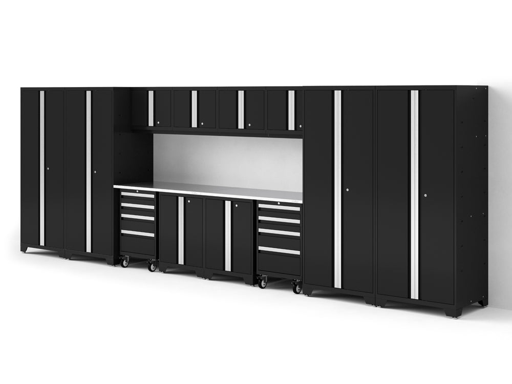 NewAge Garage Cabinets Bold Series XL 14-Piece Garage Cabinets Set with Tool, Base, Wall Cabinets and 30 in. Lockers-64043-Garage Giant
