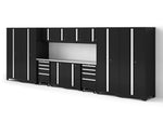 NewAge Garage Cabinets Bold Series XL 14-Piece Garage Cabinets Set with Tool, Base, Wall Cabinets and 30 in. Lockers-64043-Garage Giant 