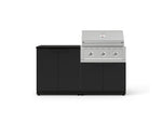 NewAge Outdoor Kitchens Stainless-Steel 4-Piece Cabinet Set with Base, Grill Cabinet, Performance Grill, and Countertop-73459-Garage Giant 