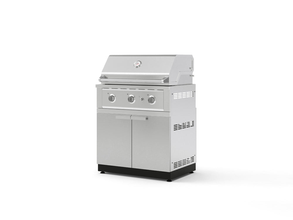 NewAge Outdoor Kitchens Stainless Steel 2-Piece Cabinet set with Grill Cabinet and Performance Grill-72942-Garage Giant