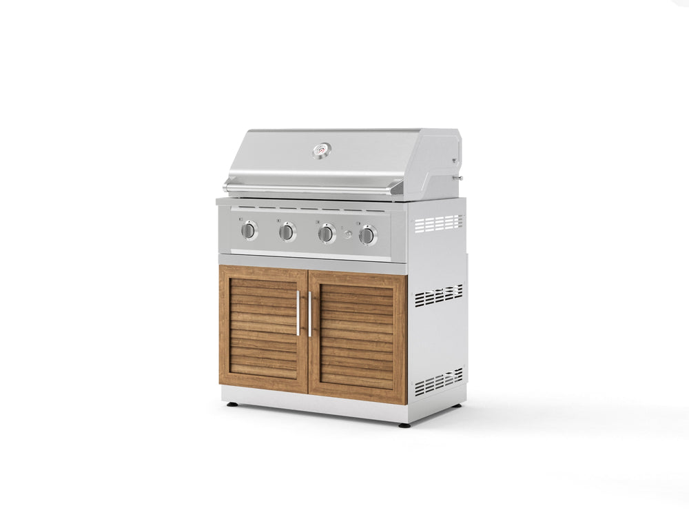 NewAge Outdoor Kitchens Stainless Steel 2-Piece Cabinet set with Grill Cabinet and Performance Grill-72955-Garage Giant