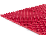 NewAge Garage Flooring Diamond Pattern Polypropylene Garage Flooring Tiles 400 sq. ft. Flooring Bundle - Red 