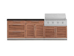 NewAge Outdoor Kitchens Stainless-Steel 5-Piece Cabinet Set with 3 Drawer, 2-Door with Drawer, Performance Grill, Grill Cabinet and Countertop-71321-Garage Giant 