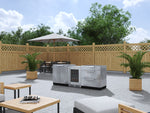 NewAge Outdoor Kitchens Stainless Steel 3-Piece Cabinet Set with 3-Drawer, 2-Door Cabinet and Fridge-67583-Garage Giant 