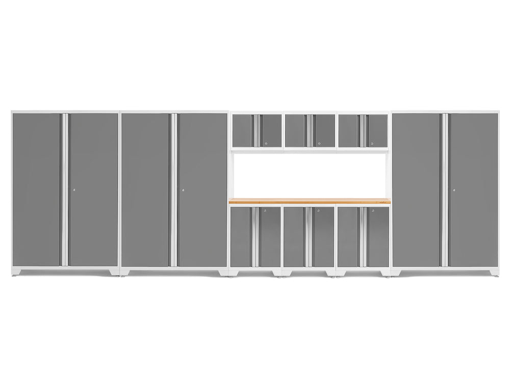 NewAge Garage Cabinets Bold Series 10-Piece Cabinet Set with 48 in. RTA Locker-55244-Garage Giant