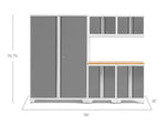 NewAge Garage Cabinets Bold Series 6-Piece Cabinet Set with 48 in. RTA Locker-55240-Garage Giant 