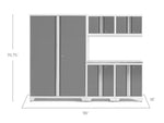 NewAge Garage Cabinets Bold Series 6-Piece Cabinet Set with 48 in. RTA Locker-55241-Garage Giant 