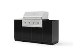 NewAge Outdoor Kitchens Outdoor Grill Island Aluminum 5-Piece Cabinet Set with Sink, 1 Door, Grill Cabinet, Performance Grill and Stainless Steel Countertop - (Liquid Propane) | Garage Giant 