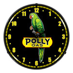Collectable Sign and Clock Polly Gas Backlit Wall Clock-710091-Garage Giant 