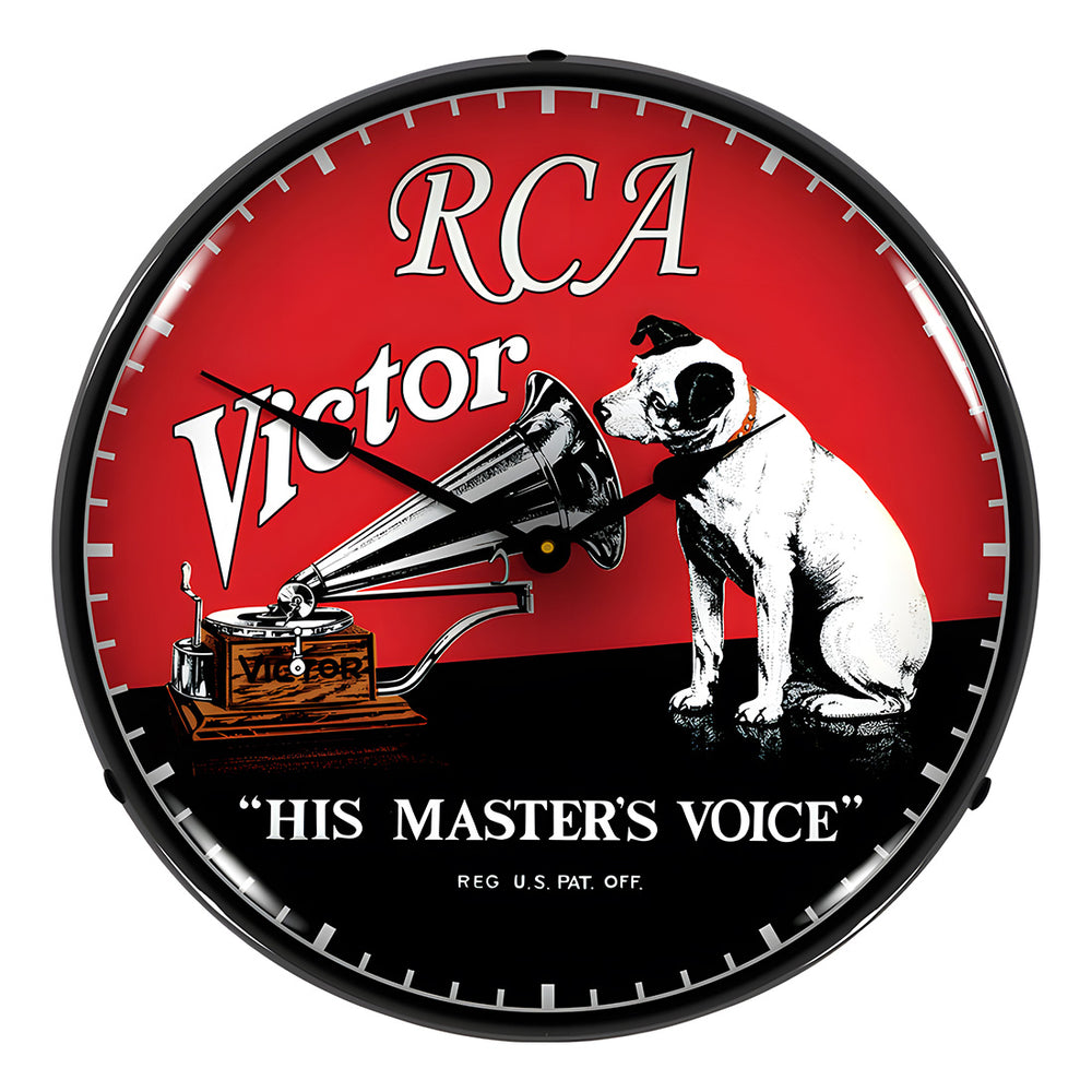 Collectable Sign and Clock RCA Victor Backlit Wall Clock-710099-Garage Giant