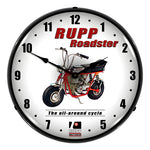 Collectable Sign and Clock Rupp Roadster Backlit Wall Clock-710104-Garage Giant 