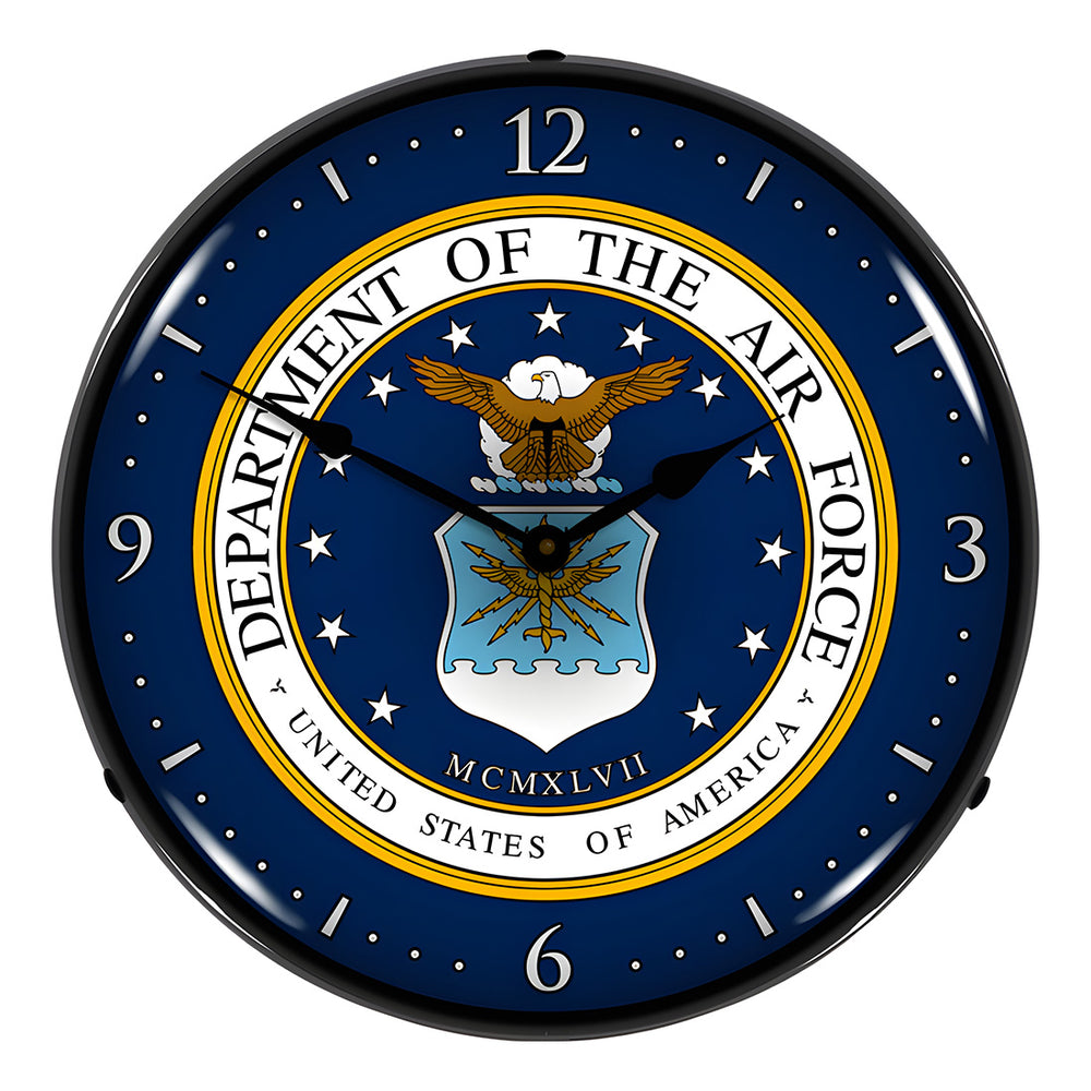 US Air Force Backlit Wall Clock