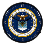 Collectable Sign and Clock US Air Force Backlit Wall Clock-710127-Garage Giant 