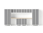 NewAge Garage Cabinets Bold Series 10PC Garage Cabinetry Set, 24-Gauge Steel, Fully Welded, 156" W x 18" D x 76.75" H-56792-Garage Giant 
