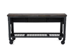 DuraMax 72" Industrial Metal and Wood Workbench with Drawers (Aged Espresso) 