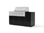 NewAge Outdoor Kitchens Outdoor Grill Island Aluminum 6-Piece Cabinet Set with 1-Door, Grill Cabinet, Performance Grill, Side Burner and Countertop - (Liquid Propane) | Garage Giant 