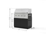 NewAge Outdoor Kitchens Stainless Steel 2-Piece Cabinet set with Grill Cabinet and Performance Grill-72896-Garage Giant 