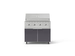 NewAge Outdoor Kitchens Aluminum 2-Piece Cabinet Set with Casters, Grill Cabinet and Performance Grill-72935-Garage Giant 