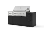 NewAge Outdoor Kitchens Outdoor Grill Island Stainless-Steel 6-Piece Cabinet Set with 3-Drawer, Grill Cabinet, Platinum Grill, Dual Side Burner and Dekton in Aeris Countertop - (Natural Gas) | Garage Giant 