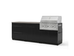 NewAge Outdoor Kitchens Aluminum 5-Piece Cabinet Set With 3 Drawer, Bar, Grill Cabinet, Performance Grill and Countertop-73339-Garage Giant 