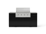 NewAge Outdoor Kitchens Outdoor Grill Island Aluminum 5-Piece Cabinet Set with Sink, 3 Drawer, Grill Cabinet, Performance Grill and Stainless Steel Countertop-70139-Garage Giant 