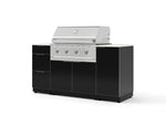 NewAge Outdoor Kitchens Outdoor Grill Island Aluminum 6-Piece Cabinet Set with 1 Door, 3 Drawer, Grill Cabinet, Performance Grill and Countertops - (Liquid Propane) | Garage Giant 