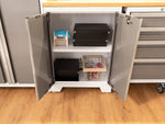 NewAge Garage Cabinets Bold Series 4-Piece Cabinet Set with Tool, Base Cabinets, Slatwall Backsplash and Worktop-63013-Garage Giant 