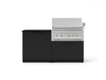 NewAge Outdoor Kitchens Stainless-Steel 4-Piece Cabinet Set with Base, Grill Cabinet, Platinum Grill, and Countertop-73466-Garage Giant 