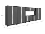 NewAge Garage Cabinets Bold Series 10-Piece Cabinet Set with 48 in. RTA Locker-55225-Garage Giant 