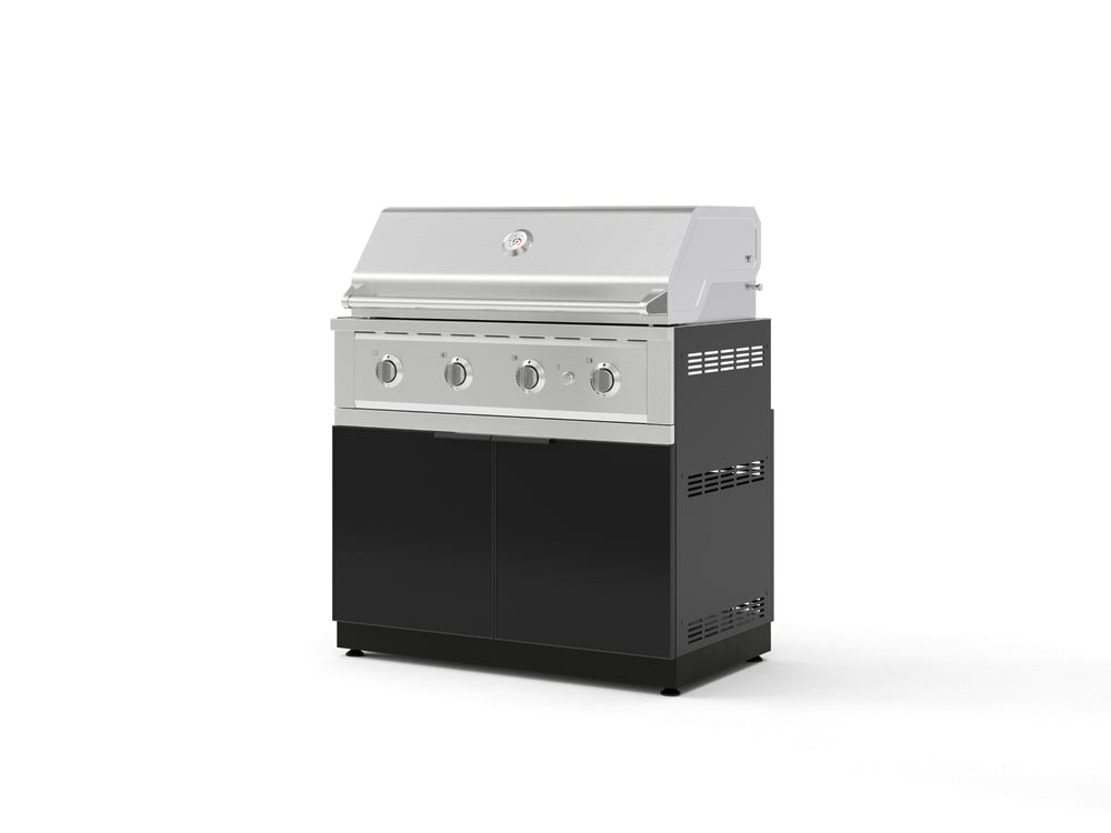 NewAge Outdoor Kitchens Aluminum 2-Piece Cabinet Set with Grill Cabinet and Performance Grill-74790-Garage Giant