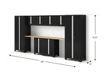 NewAge Garage Cabinets Bold Series 10PC Garage Cabinetry Set, 24-Gauge Steel, Fully Welded, 156" W x 18" D x 76.75" H-55839-Garage Giant 
