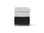 NewAge Outdoor Kitchens Aluminum 2-Piece Cabinet Set with Casters, Grill Cabinet and Platinum Grill-72917-Garage Giant 