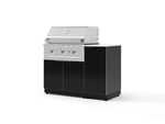 NewAge Outdoor Kitchens Outdoor Grill Island Aluminum 4-Piece Cabinet Set with 1 Door, Grill Cabinet, Performance Grill and Countertop - (Natural Gas) | Garage Giant 