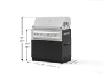 NewAge Outdoor Kitchens Stainless Steel 2-Piece Cabinet set with Grill Cabinet and Platinum Grill-72902-Garage Giant 