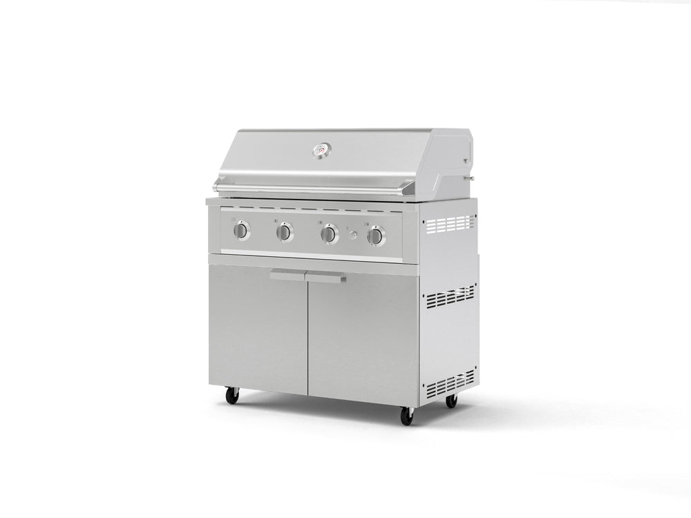 NewAge Outdoor Kitchens Stainless Steel 2-Piece Cabinet set with Casters, Grill Cabinet and Performance Grill-72947-Garage Giant