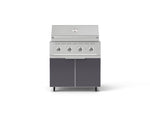 NewAge Outdoor Kitchens Aluminum 2-Piece Cabinet Set with Casters, Grill Cabinet and Performance Grill-72934-Garage Giant 