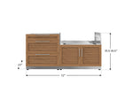 NewAge Outdoor Kitchens Stainless Steel 2-Piece Cabinet set with 3 Drawer and Grill Cabinet-67615-Garage Giant 