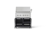 NewAge Outdoor Kitchens Aluminum 2-Piece Cabinet Set with Casters, Grill Cabinet and Platinum Grill-72940-Garage Giant 